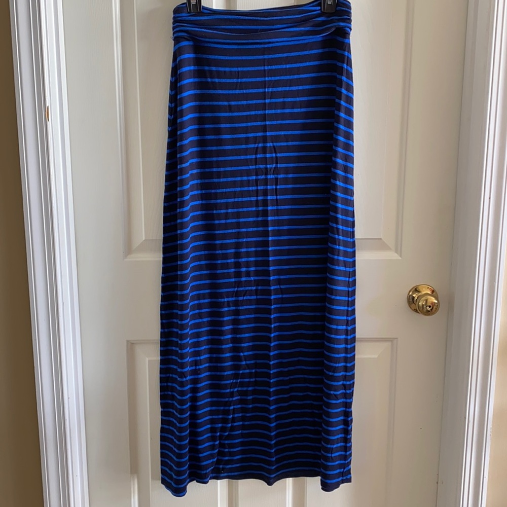 J. Crew Striped Maxi Skirt